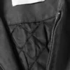 Reed beschichtete Bikerjacke – gewaschenes Schwarz