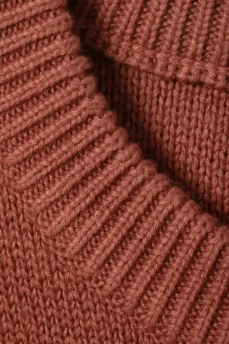 Regular-Fit-Pullover aus Baumwollstrick – Dusty Coral Regular-Fit-Pullover aus Baumwollstrick – Dusty Coral