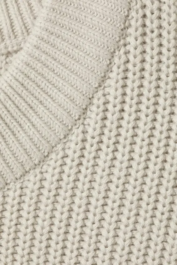 Regular Heavy Knit Pullover – Ecru Regular Heavy Knit Pullover – Ecru