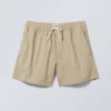 Reguläre Oxford-Shorts – Beige Reguläre Oxford-Shorts – Beige