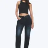 Resolute Curve High-Waisted Regular Straight Jeans – Angel Blue – Dunkelblau Resolute Curve High-Waisted Regular Straight Jeans – Angel Blue – Dunkelblau