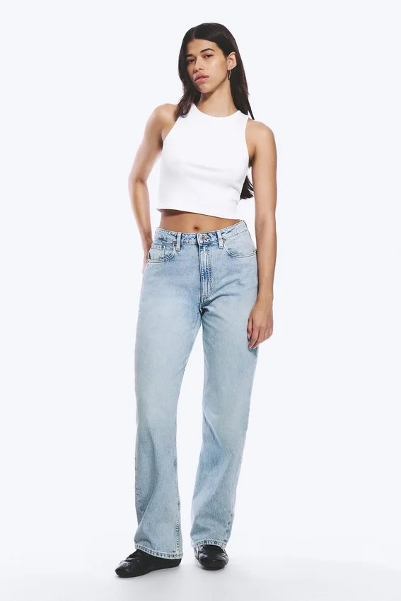 Resolute Curve High Waisted Regular Straight Jeans – Dream Blue – Hellblau Resolute Curve High Waisted Regular Straight Jeans – Dream Blue – Hellblau