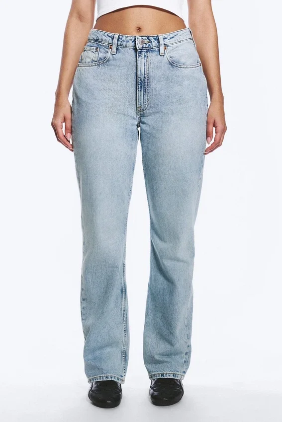 Resolute Curve High Waisted Regular Straight Jeans – Dream Blue – Hellblau Resolute Curve High Waisted Regular Straight Jeans – Dream Blue – Hellblau