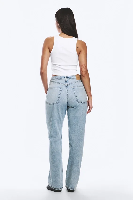 Resolute Curve High Waisted Regular Straight Jeans – Dream Blue – Hellblau Resolute Curve High Waisted Regular Straight Jeans – Dream Blue – Hellblau