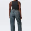 Resolute Curve High Waisted Regular Straight Jeans – Second Blue – Medium Blue