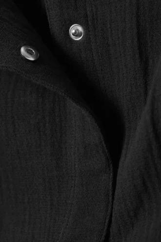 Ärmelloses, asymmetrisches Peplum-Top – Dunkelgrau