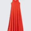 Ärmelloses Maxikleid – Rot