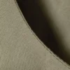 Ärmelloses Popeline-Top mit Ballonsaum – Khaki-Grün Ärmelloses Popeline-Top mit Ballonsaum – Khaki-Grün