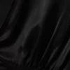 Ärmelloses Satin-Top mit V-Ausschnitt – Schwarz Ärmelloses Satin-Top mit V-Ausschnitt – Schwarz
