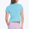 Rosabel Baby-T-Shirt mit Aufdruck – Türkis – Schmetterling