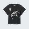 Rosabel Bedrucktes Baby-T-Shirt – Schwarz – Einhorn