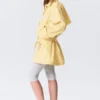 Rosabel Lockerer Einreiher-Trenchcoat – Hellgelb