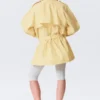 Rosabel Lockerer Einreiher-Trenchcoat – Hellgelb