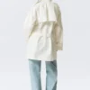 Rosabel Lockerer Einreiher-Trenchcoat – Weiß