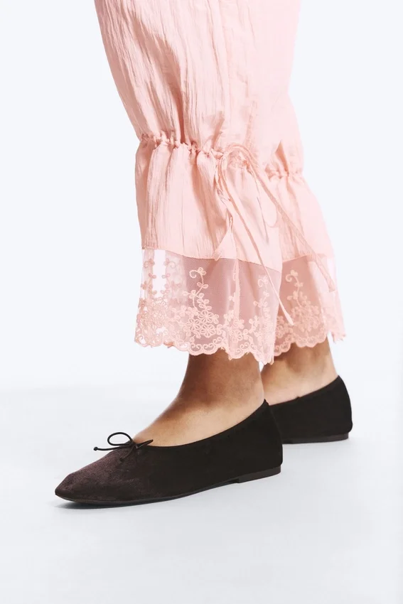 Rosabel Low Rise Loose Lace-Trim Bloomers – Hellstaubrosa Rosabel Low Rise Loose Lace-Trim Bloomers – Hellstaubrosa