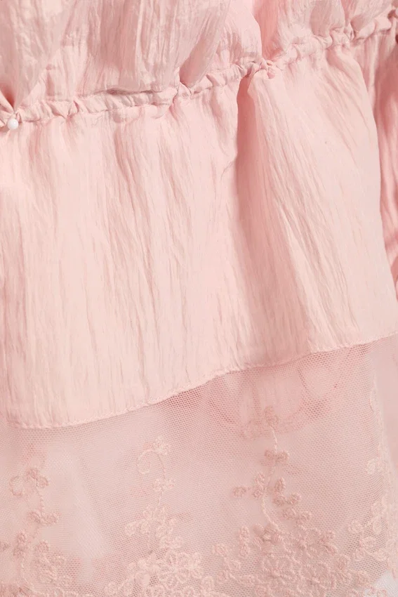 Rosabel Low Rise Loose Lace-Trim Bloomers – Hellstaubrosa Rosabel Low Rise Loose Lace-Trim Bloomers – Hellstaubrosa