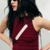 Rotes, figurbetontes Tanktop aus Baumwolljersey – Rot Rotes, figurbetontes Tanktop aus Baumwolljersey – Rot