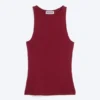 Rotes, figurbetontes Tanktop aus Baumwolljersey – Rot Rotes, figurbetontes Tanktop aus Baumwolljersey – Rot