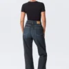 Rowe Super High Waisted Regular Straight Jeans – Angel Blue – Dunkelblau Rowe Super High Waisted Regular Straight Jeans – Angel Blue – Dunkelblau