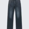Rowe Super High Waisted Regular Straight Jeans – Angel Blue – Dunkelblau Rowe Super High Waisted Regular Straight Jeans – Angel Blue – Dunkelblau