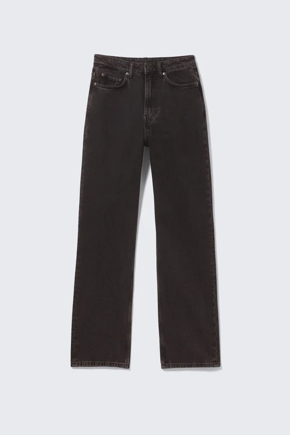 Rowe Super High Waisted Regular Straight Jeans – Echo Black – Schwarz Rowe Super High Waisted Regular Straight Jeans – Echo Black – Schwarz
