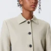 Schlanke Knopfjacke – Dusty Mole