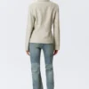 Schlanke Knopfjacke – Dusty Mole