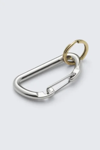 Schlüsselanhänger mit Clipverschluss – Silber/Gold