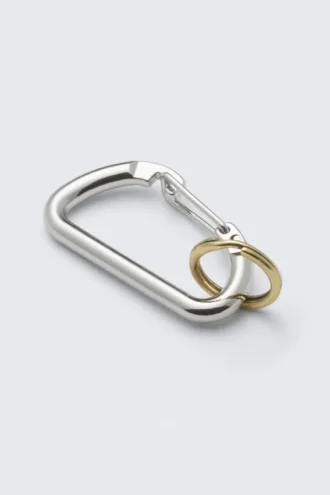 Schlüsselanhänger mit Clipverschluss – Silber/Gold