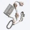 Schlüsselanhänger mit mehreren Anhängern – Beige/Silber Schlüsselanhänger mit mehreren Anhängern – Beige/Silber