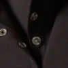 Schmal geschnittene, langärmelige Strickjacke mit Knopfleiste – Dunkelbraun