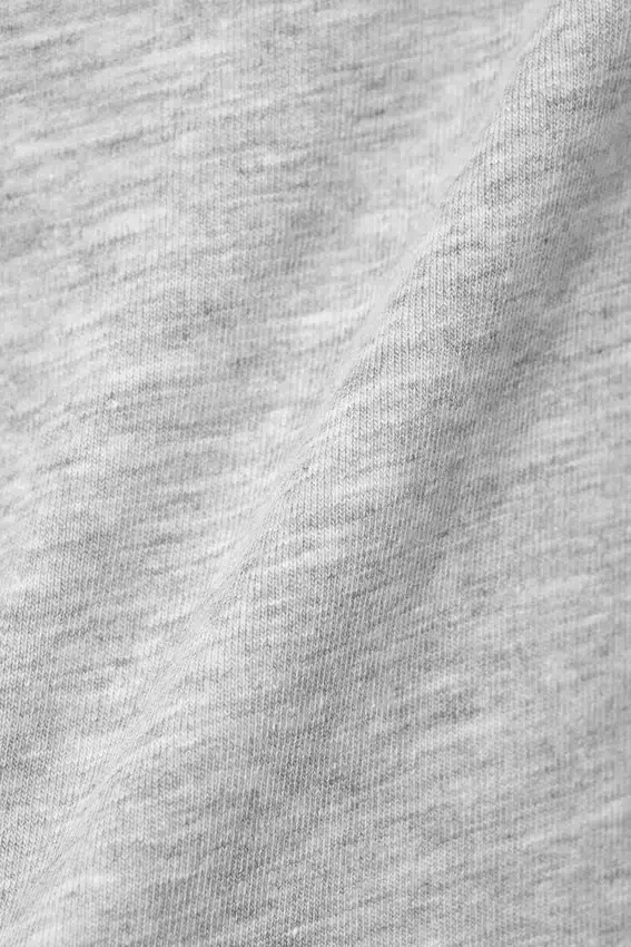 Schmal geschnittenes Baumwoll-Haltertop – Grau meliert Schmal geschnittenes Baumwoll-Haltertop – Grau meliert