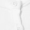 Schmal geschnittenes Langarm-Henley-Top – Weiß Schmal geschnittenes Langarm-Henley-Top – Weiß