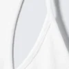 Schmal geschnittenes Tanktop mit Racerback – Off-White Schmal geschnittenes Tanktop mit Racerback – Off-White