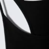 Schmal geschnittenes Tanktop mit Racerback – Schwarz Schmal geschnittenes Tanktop mit Racerback – Schwarz