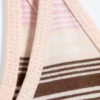 Schmal geschnittenes Tanktop mit Trägern – rosa/braun gestreift Schmal geschnittenes Tanktop mit Trägern – rosa/braun gestreift