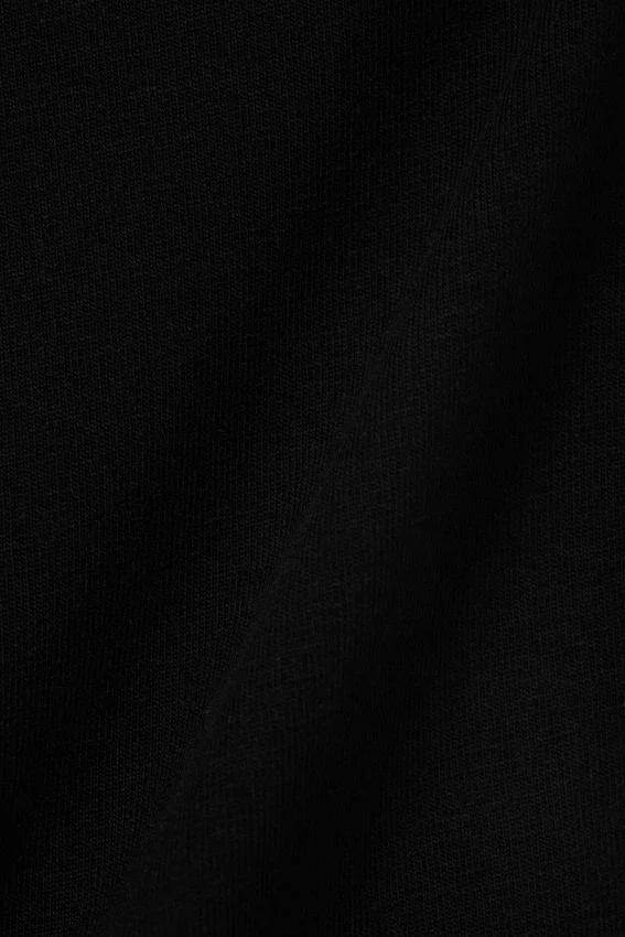 Schmales Baumwoll-Haltertop – Schwarz Schmales Baumwoll-Haltertop – Schwarz