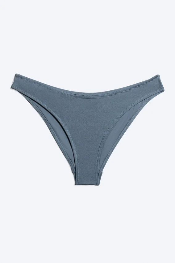 Scoop-Bikinihose – Staubiges Mittelblau Scoop-Bikinihose – Staubiges Mittelblau