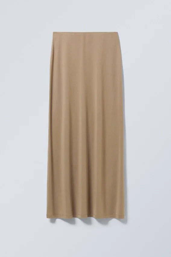 Signe Drapy Maxirock – Dunkelbeige Signe Drapy Maxirock – Dunkelbeige
