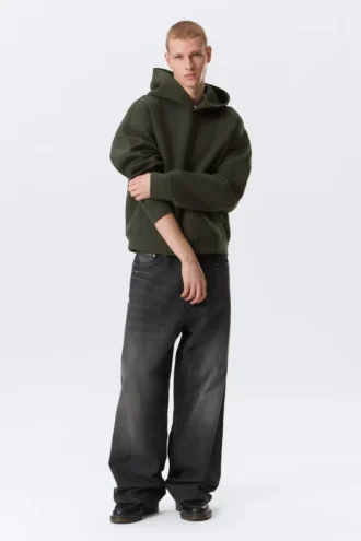 Simon Scuba Kapuzenpullover – Dunkelgrün