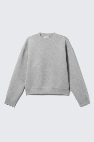 Simon Scuba Sweatshirt – Grau meliert