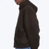 Simon Scuba Zip Kapuzenpullover – Dunkelbraun