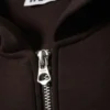 Simon Scuba Zip Kapuzenpullover – Dunkelbraun