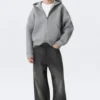 Simon Scuba Zip Kapuzenpullover – Grau meliert Simon Scuba Zip Kapuzenpullover – Grau meliert