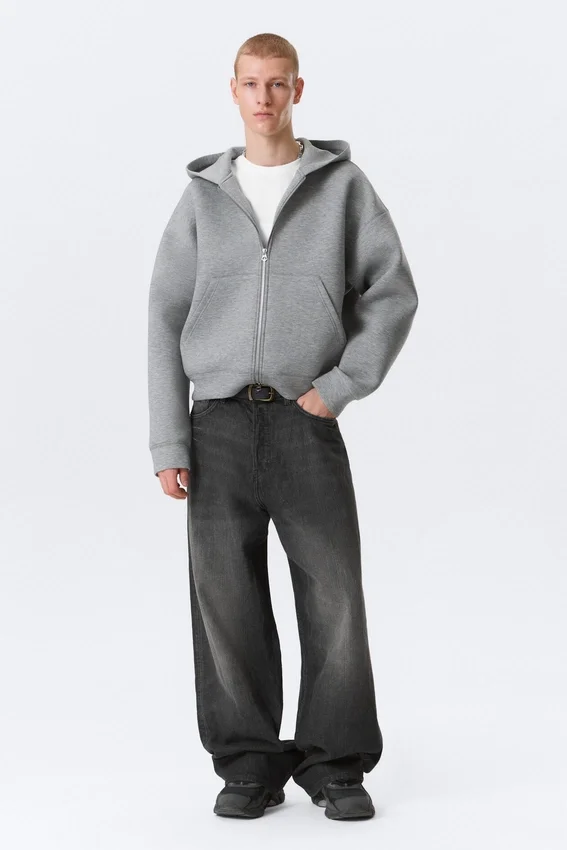Simon Scuba Zip Kapuzenpullover – Grau meliert Simon Scuba Zip Kapuzenpullover – Grau meliert