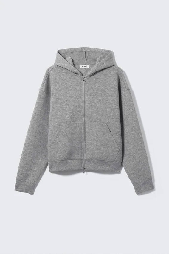 Simon Scuba Zip Kapuzenpullover – Grau meliert Simon Scuba Zip Kapuzenpullover – Grau meliert