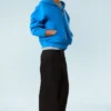 Simon Scuba Zip Kapuzenpullover – Hellblau