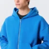 Simon Scuba Zip Kapuzenpullover – Hellblau