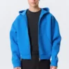 Simon Scuba Zip Kapuzenpullover – Hellblau