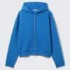 Simon Scuba Zip Kapuzenpullover – Hellblau